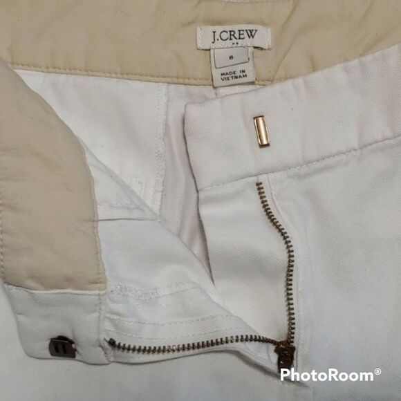 J.Crew classic chino size 8 white 100% cotton shorts - Picture 5 of 6